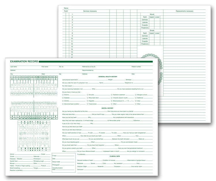 20080 Dental Exam Records 11...