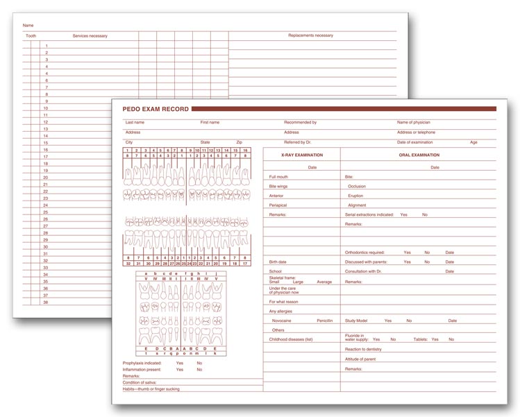 20092 Pediatric Dental Exam Record...