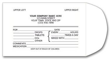 20162-C Drug Envelopes 2 1/4...