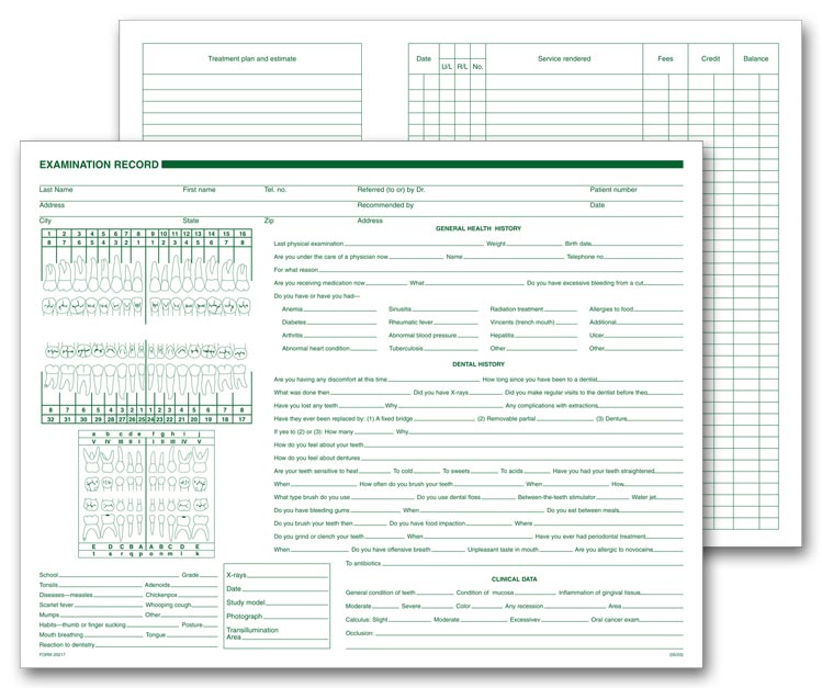 20217 Dental General Examination Records...