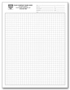 204 Graph Papers Standard 1/4" Single Sheets 8 1/2 x 11"