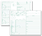 20606 Optometry Vision Exam Analysis Records 2 Sided 7 3/4 x 10"