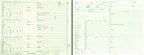 20606 Optometry Vision Exam Analysis Records 2 Sided 7 3/4 x 10"