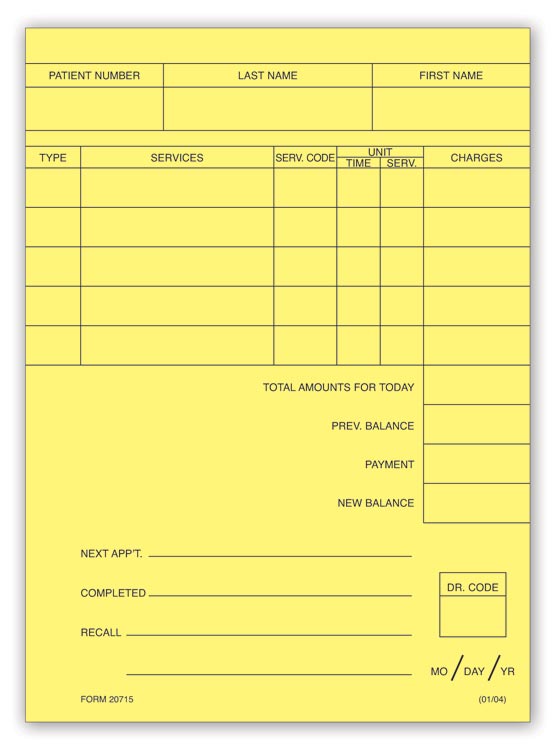 20715 Service Information Slips 4...