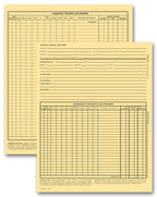 20916 Vet Animal Exam Records With Account Record Card File 9 1/4 x 8"
