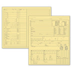 20918 Optometry Exam Record Form Folder Style Card Buff File 5 x 8"