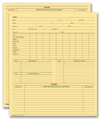 20968 Vet Animal History Exam Records Two Sided Letter Size 8 1/2 x 11"
