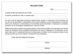 20976 Veterinary Release Form Pads 4 x 5 1/2"