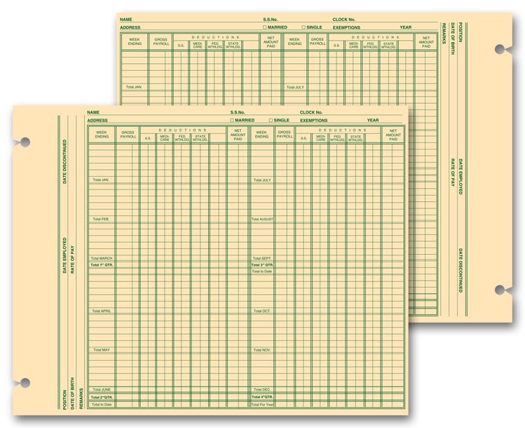 20992 Payroll Forms Loose Leaf...