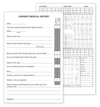 21010 Dental Recall Exam Record 7 3/4 x 5"
