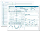 21012 Dental Exam Record Anatomic Diagrams Horizontal Format 8 1/2 x 11"