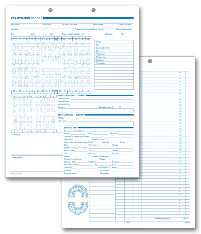 21019V Dental Exam Records Anatomic...