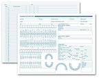21023 Dental Exam Record Primary Arch & Geometric Diagrams 11 x 8 1/2"