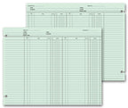 21119 Double Entry Ledger Sheets 9 1/4 x 11 7/8"