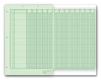 21126 Columnar Work Sheets Ring Book Bottom Headed 11 x 16 3/8"