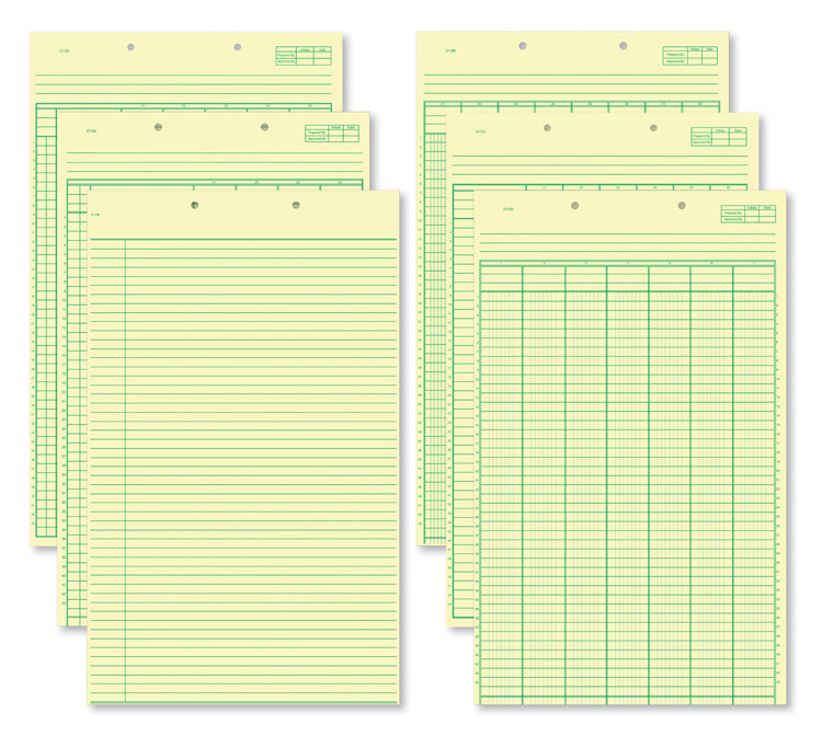 21127 Columnar Work Sheets 8 1/2 x 14"