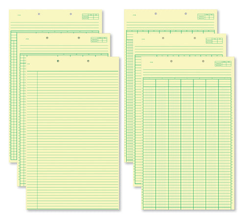 21127 Columnar Work Sheets 8 1/2 x 14"