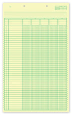 21127 Columnar Work Sheets 8 1/2 x 14"