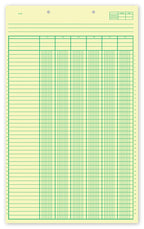 21127 Columnar Work Sheets 8 1/2 x 14"
