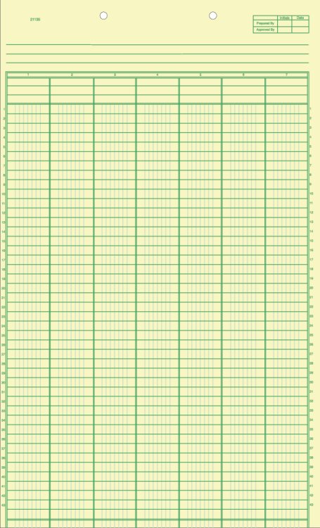 21127 Columnar Work Sheets 8...