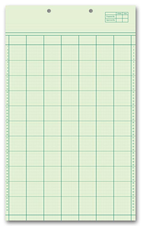 21140 Columnar Work Sheets 7...