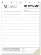 215 Job Estimate Forms Sets 8 1/2 x 11"