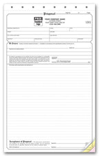 218 Classic Large Carbonless Proposals 8 1/2 x 13 1/4"