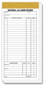 230 Compact Material & Labor Records 4 1/4 x 8 1/4"