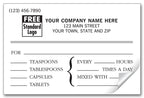 23097 Pressure Sensitive Veterinary Instruction Labels 2 x 3"
