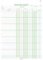 235 Pricing Sheets 8 1/2 x 11"