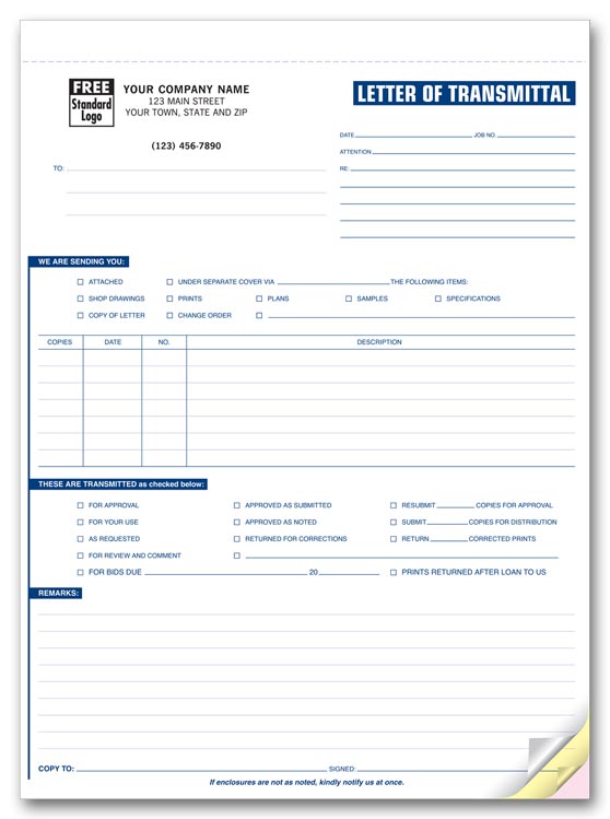 243 Letters of Transmittal Classic...