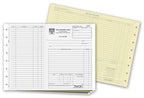 245 Work Orders Side Stub with Carbons 11 x 8 1/2"