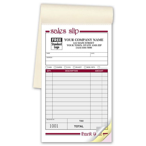 2500 Sales Books Medium Image 4 3/16 x 7"