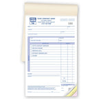 252 Locksmith Service Orders Auto Lockout Booked 5 1/2 x 8 1/2"