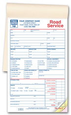 2525 Service Orders Road Towing Booked Small Format 5 1/2 x 8 1/2"