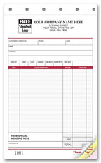 2591 Sales Slips Image Large 5 2/3 x 8 1/2"