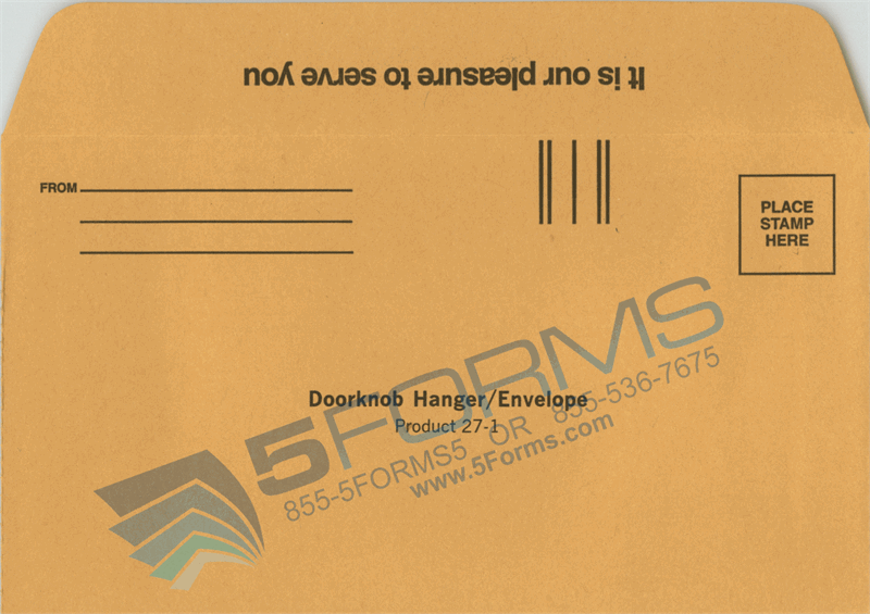 27 Doorknob Hanger Envelopes Front