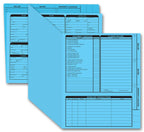 275B Real Estate Folder Right Panel List Letter Size Blue 11 3/4 x 9 5/8"