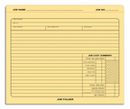 278 Manila Folder Job Folder 10 x 12"