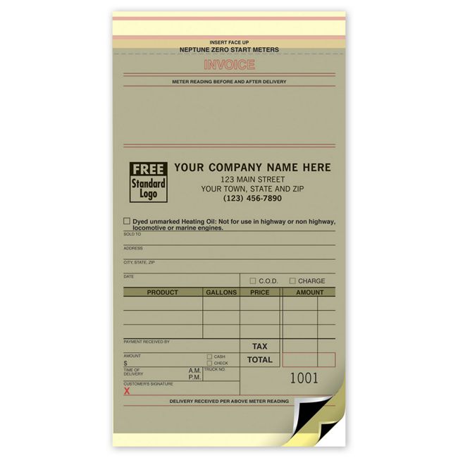 28 Neptune Fuel Meter Tickets...