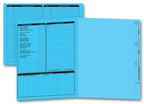 285B Real Estate Folder Left Panel List Letter Size Blue 11 3/4 x 9 5/8"