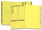 286Y Real Estate Folder Left Panel List Legal Size Yellow 14 3/4 x 9 3/4"