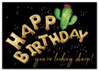 2ED302 Looking Sharp! Birthday Cards 7 7/8 x 5 5/8"