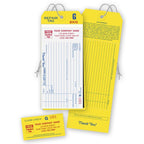 300 4 in 1 Repair Tags with Claim Check and Carbons White 3 1/8 x 9"