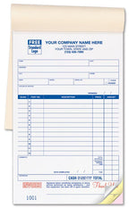 321 Service Orders Booked Large Format 5 1/2 x 8 1/2"