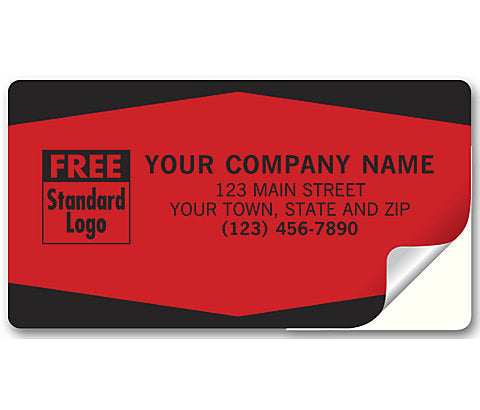 347 Service Labels Padded Fluorescent...