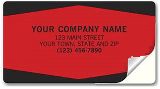 347A Fluorescent Red/Orange Label with...