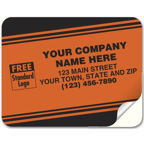 353 Tuff Shield Labels Laminated Paper Fluorescent 5 1/4 x 4"