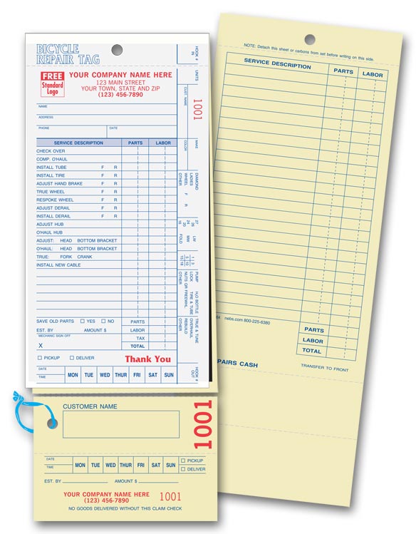 364 Bicycle Repair Tags with...