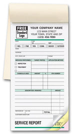 365 Pest Control Form Small Service Order Booked 3 3/8 x 6 1/4"